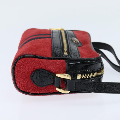 Gucci Ophidia Shoulder Bag Suede, RED, SUEDE, Shoulder bag