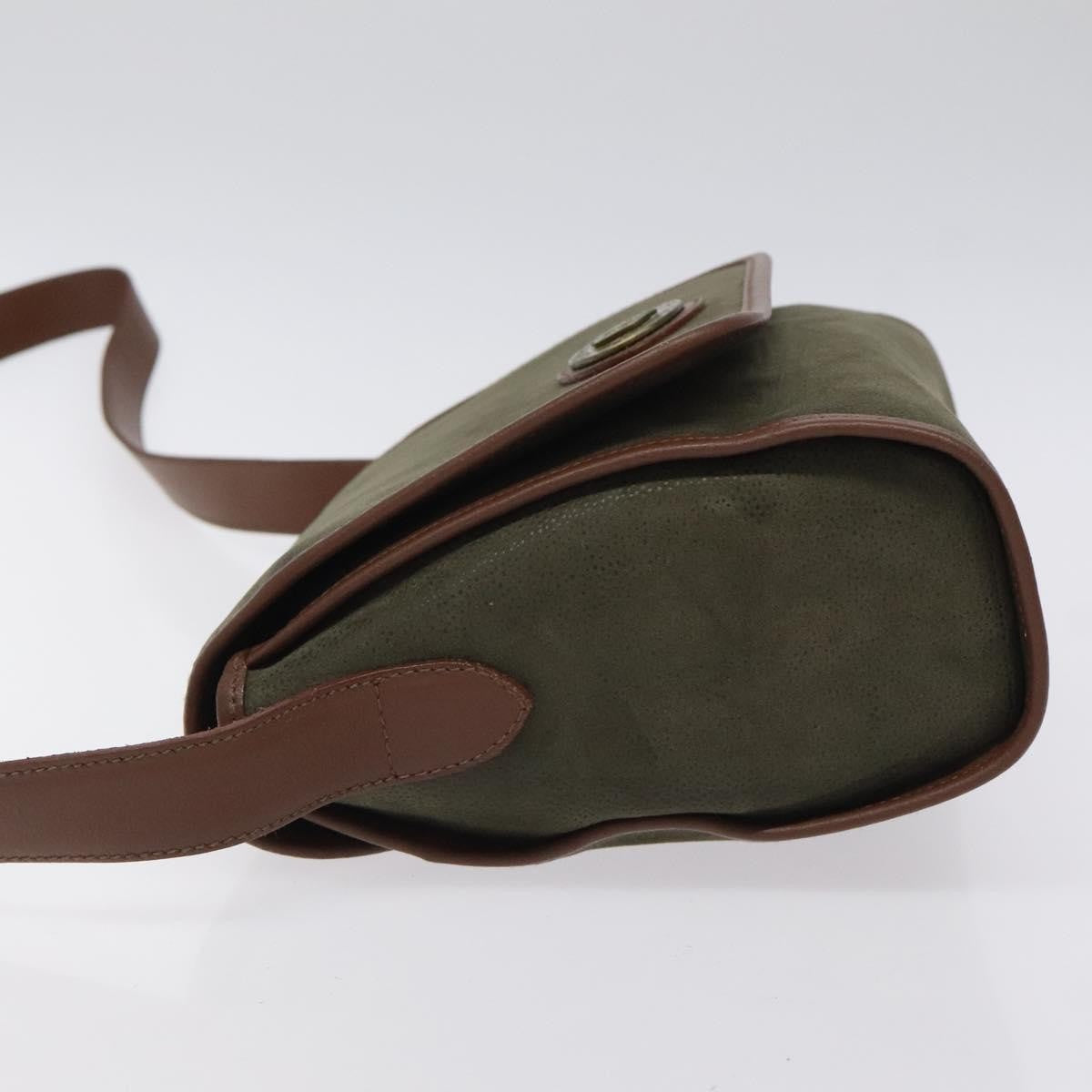 Burberry Vintage Shoulder Bag Suede, KHAKI, SUEDE, Shoulder bag