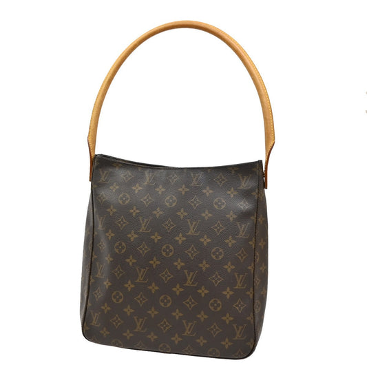 Louis Vuitton Looping Handbag Monogram Canvas, BROWN, CANVAS, Shoulder bag
