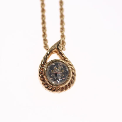 Christian Dior CD Pendant Necklace Metal, GOLD, METAL, Necklace