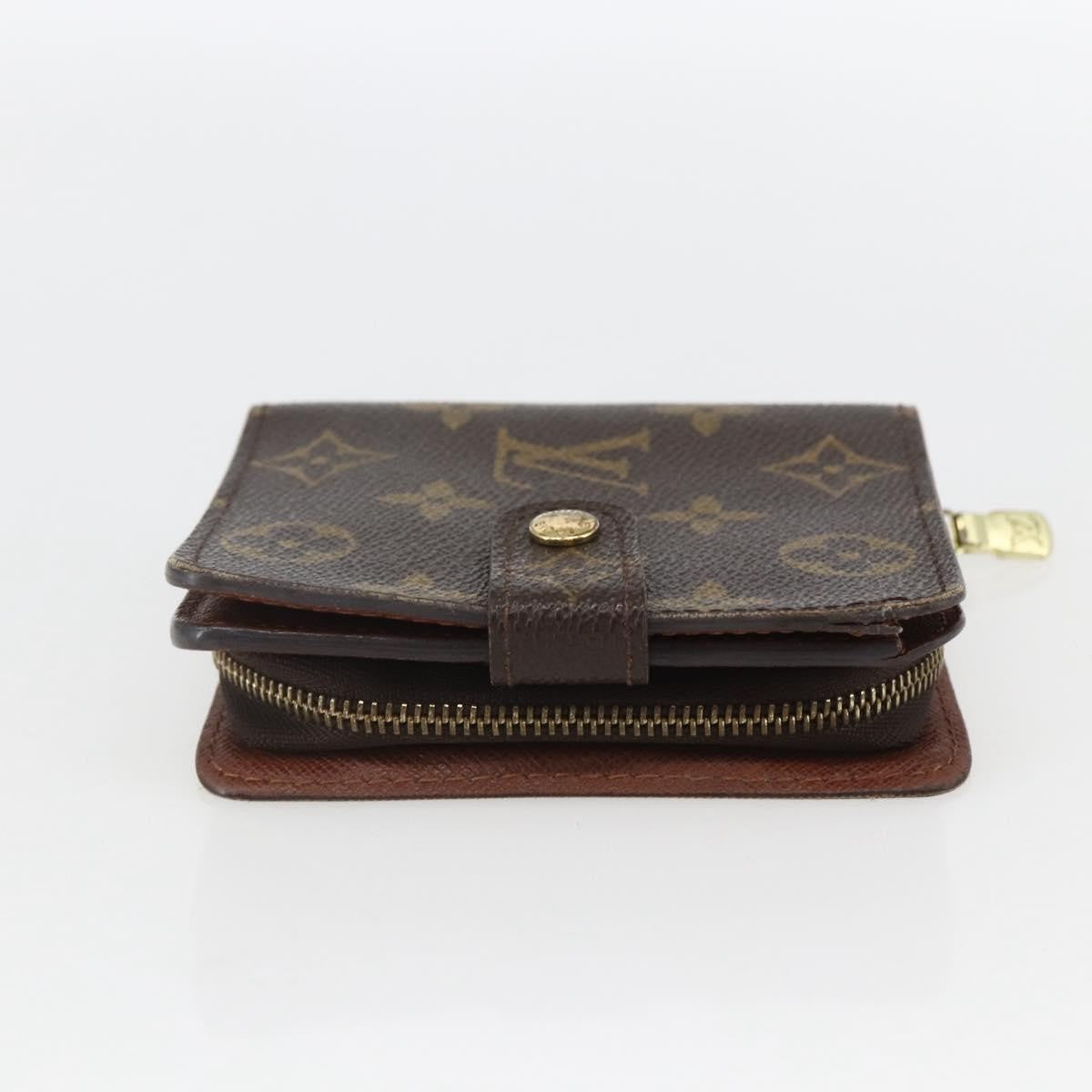 Louis Vuitton Compact Zippe Wallet Monogram Canvas, BROWN, CANVAS, Wallets