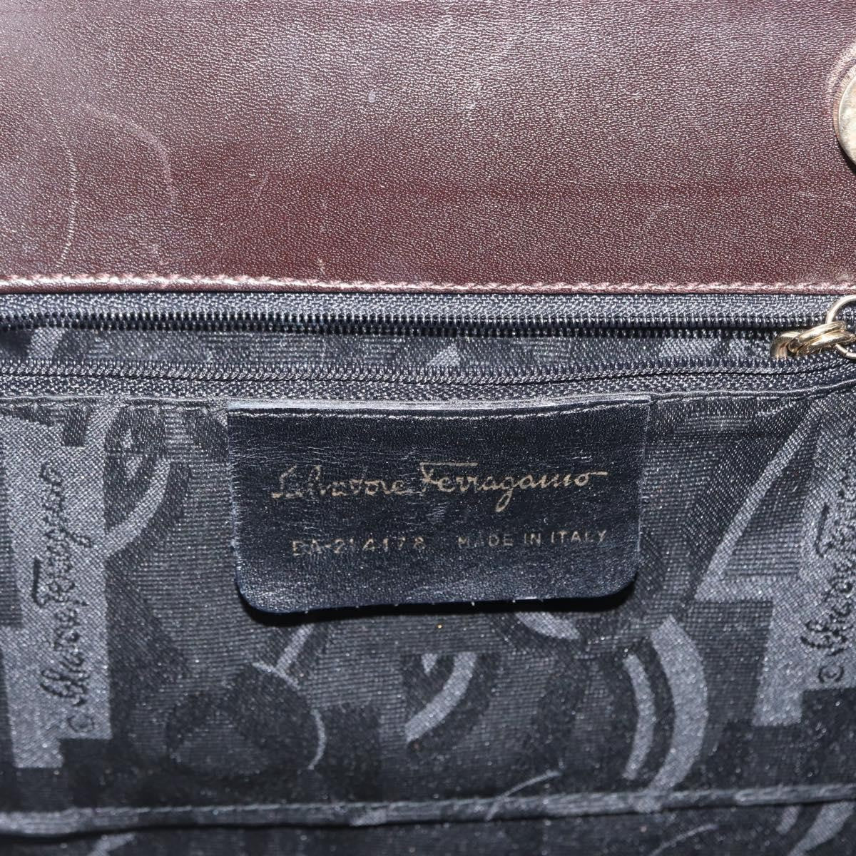 Salvatore Ferragamo Convertible Vara Bow Tote Leather, BROWN, LEATHER, Handbag