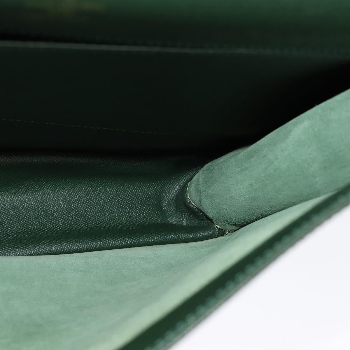 Louis Vuitton Porte-Documents Angara Briefcase Taiga Leather, GREEN, LEATHER, Briefcase