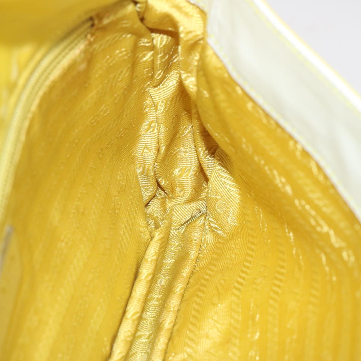 Prada Vintage Shoulder Bag Tessuto, YELLOW, NYLON, Shoulder bag