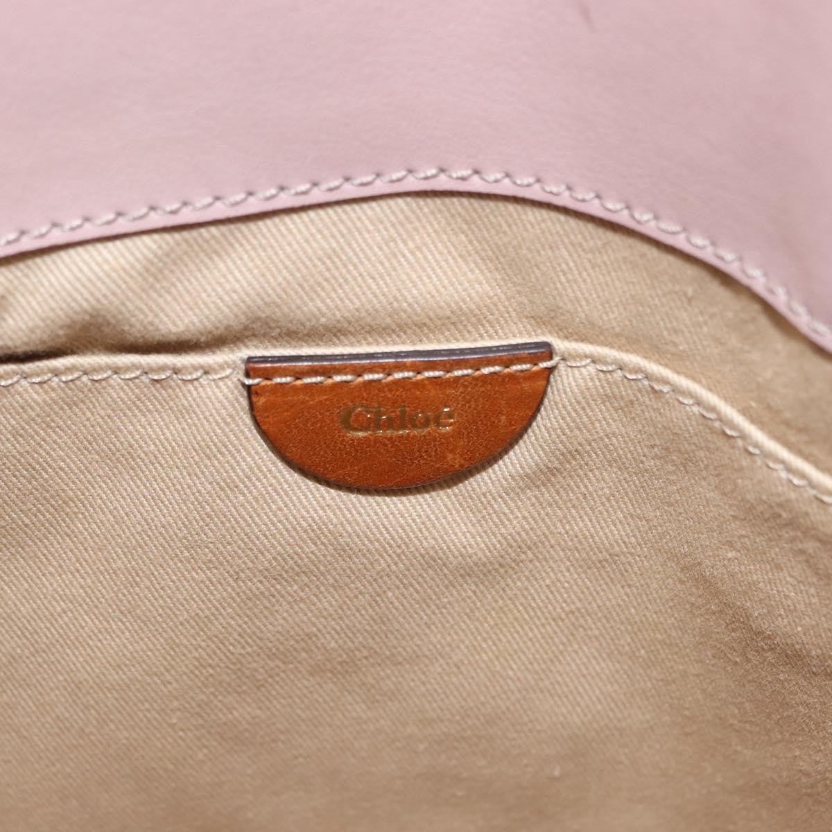 Chloe Vintage Tote bag Leather, PINK, LEATHER, Tote bag