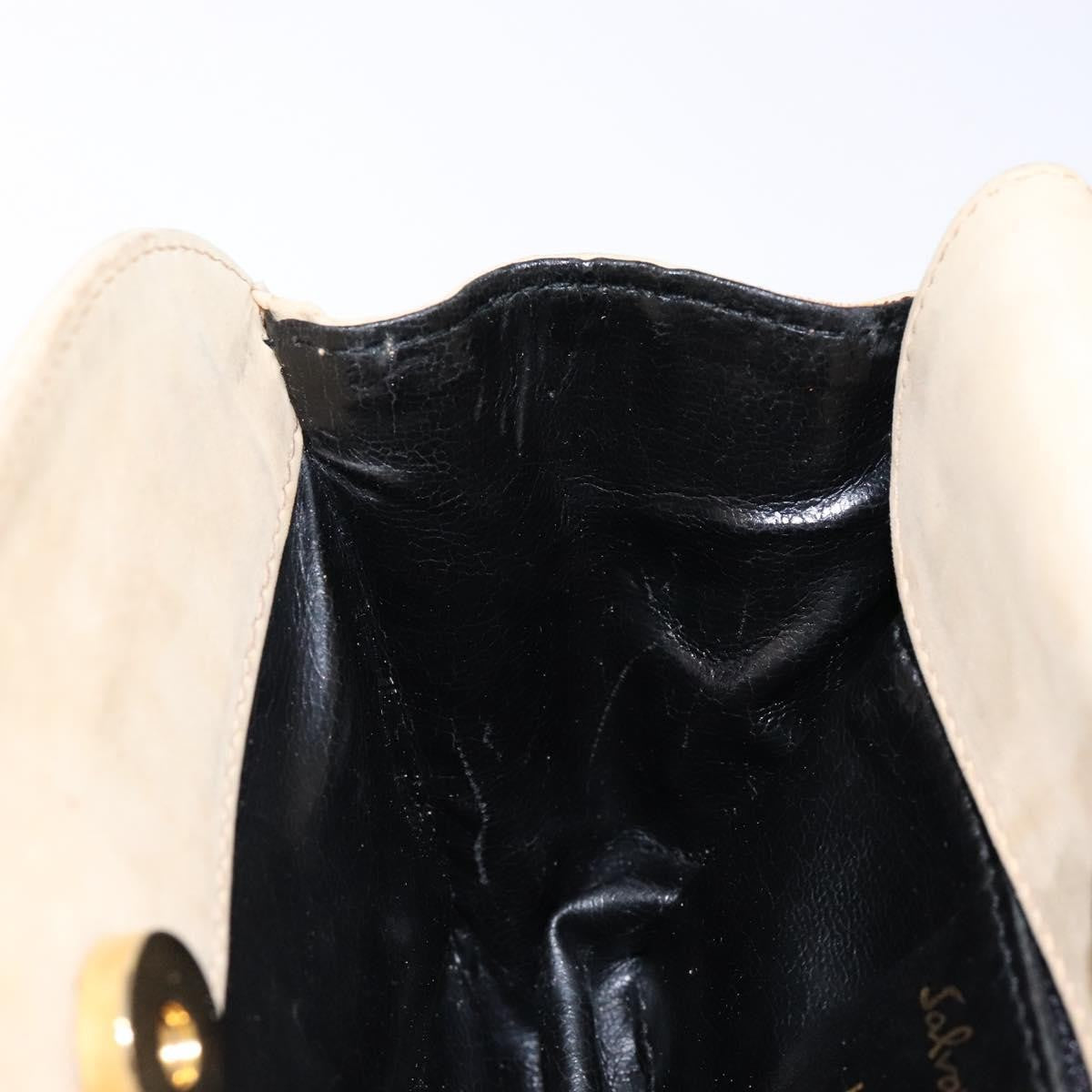 Salvatore Ferragamo Vintage Handbag Suede, BEIGE, SUEDE, Handbag