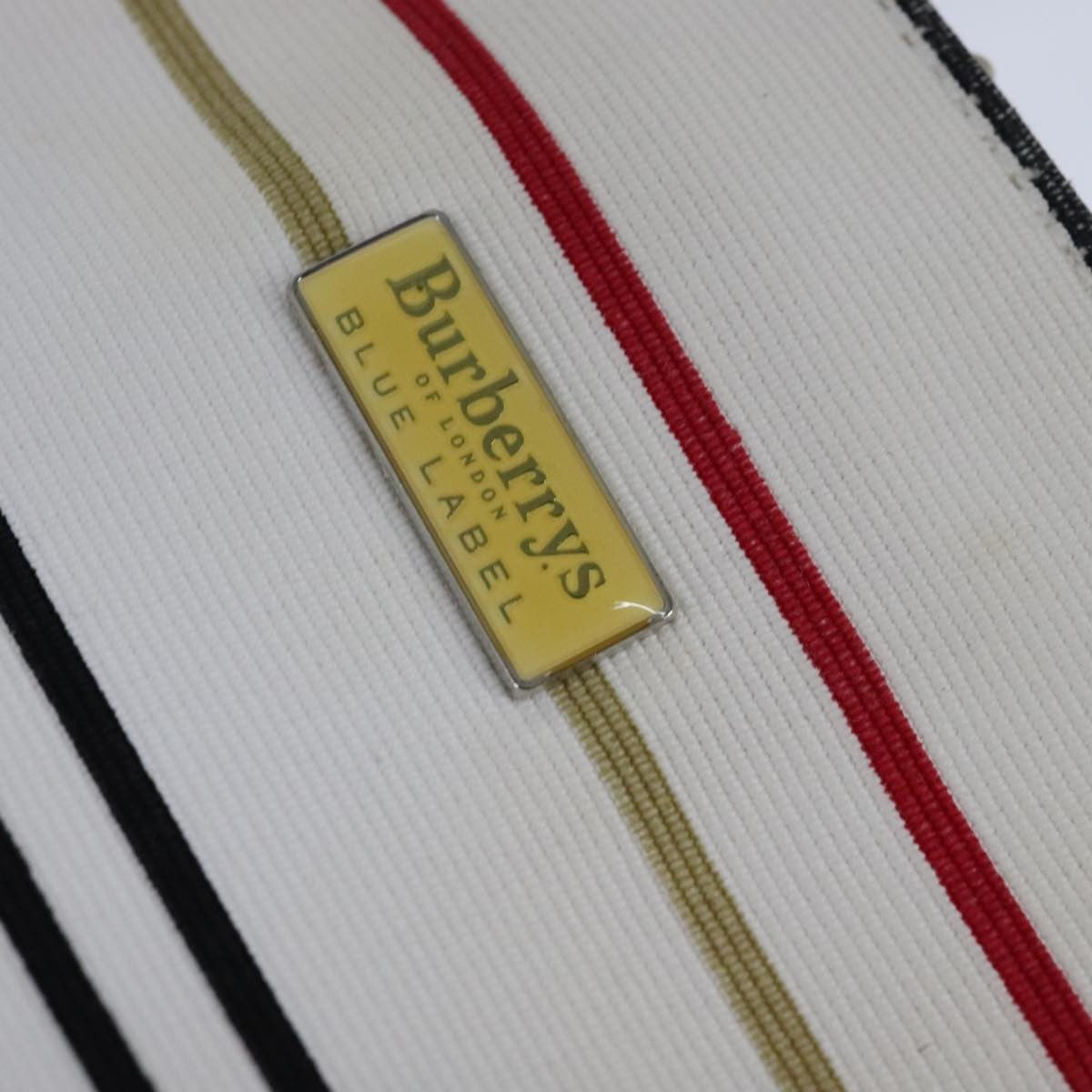 Burberry Blue Label Handbag Canvas, WHITE, CANVAS, Handbag