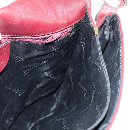 Balenciaga Shoulder Bag Suede, BURGUNDY, SUEDE, Shoulder bag