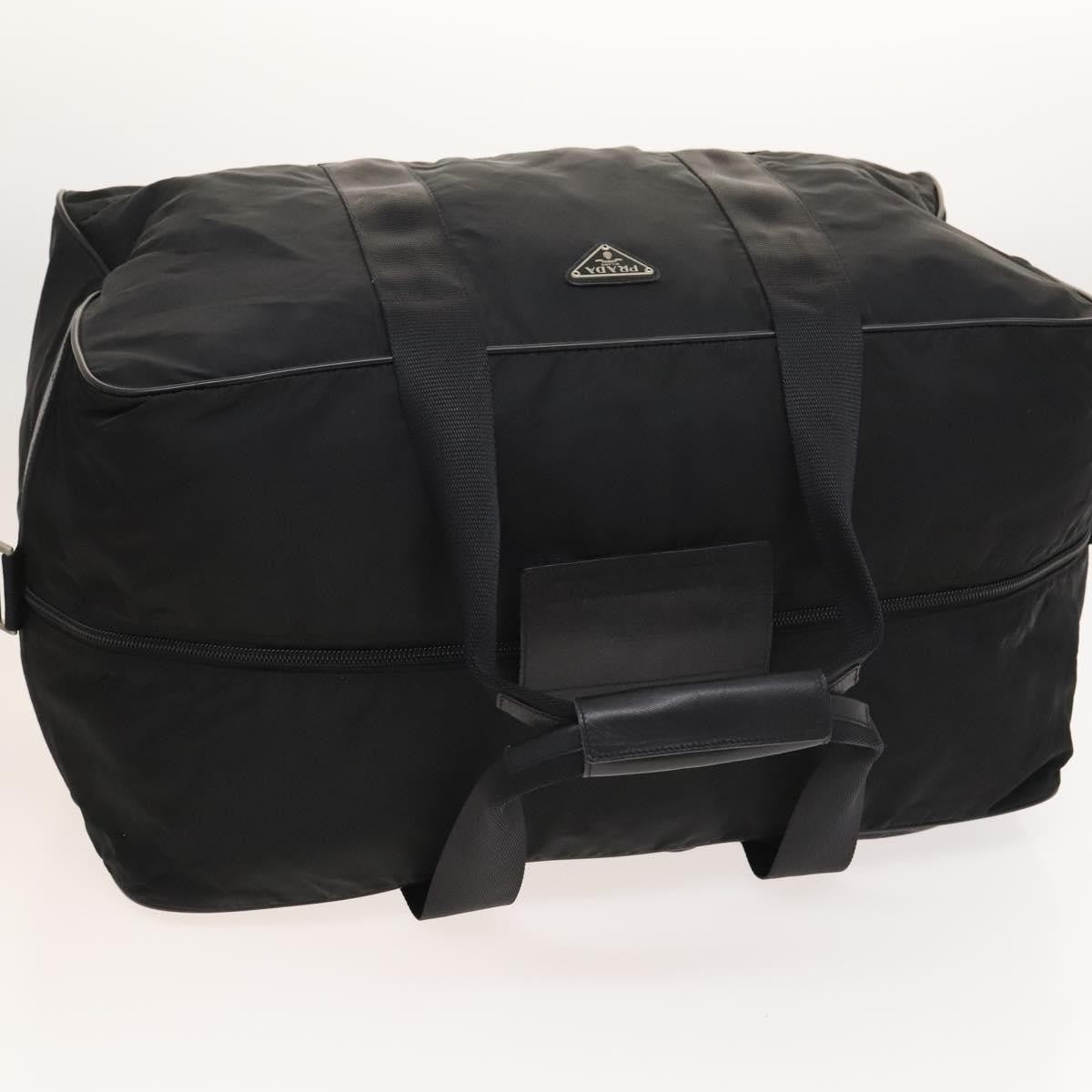 Prada Boston Bag Tessuto, BLACK, NYLON, Travel bag