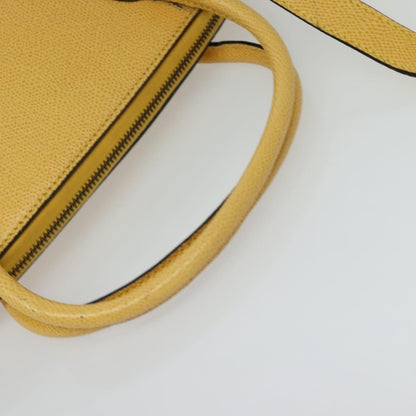 Celine Handbag Leather, YELLOW, LEATHER, Handbag