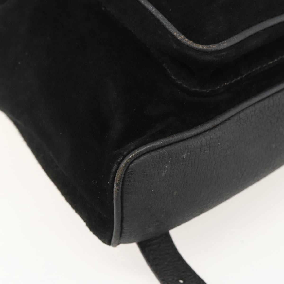 Gucci Gucci bamboo backpack daim, Black, Denim, Backpack