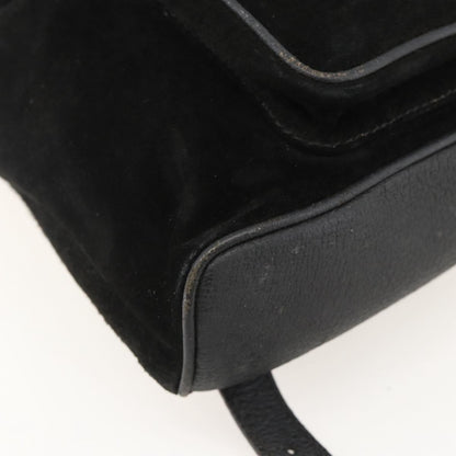 Gucci Gucci bamboo backpack daim, Black, Denim, Backpack