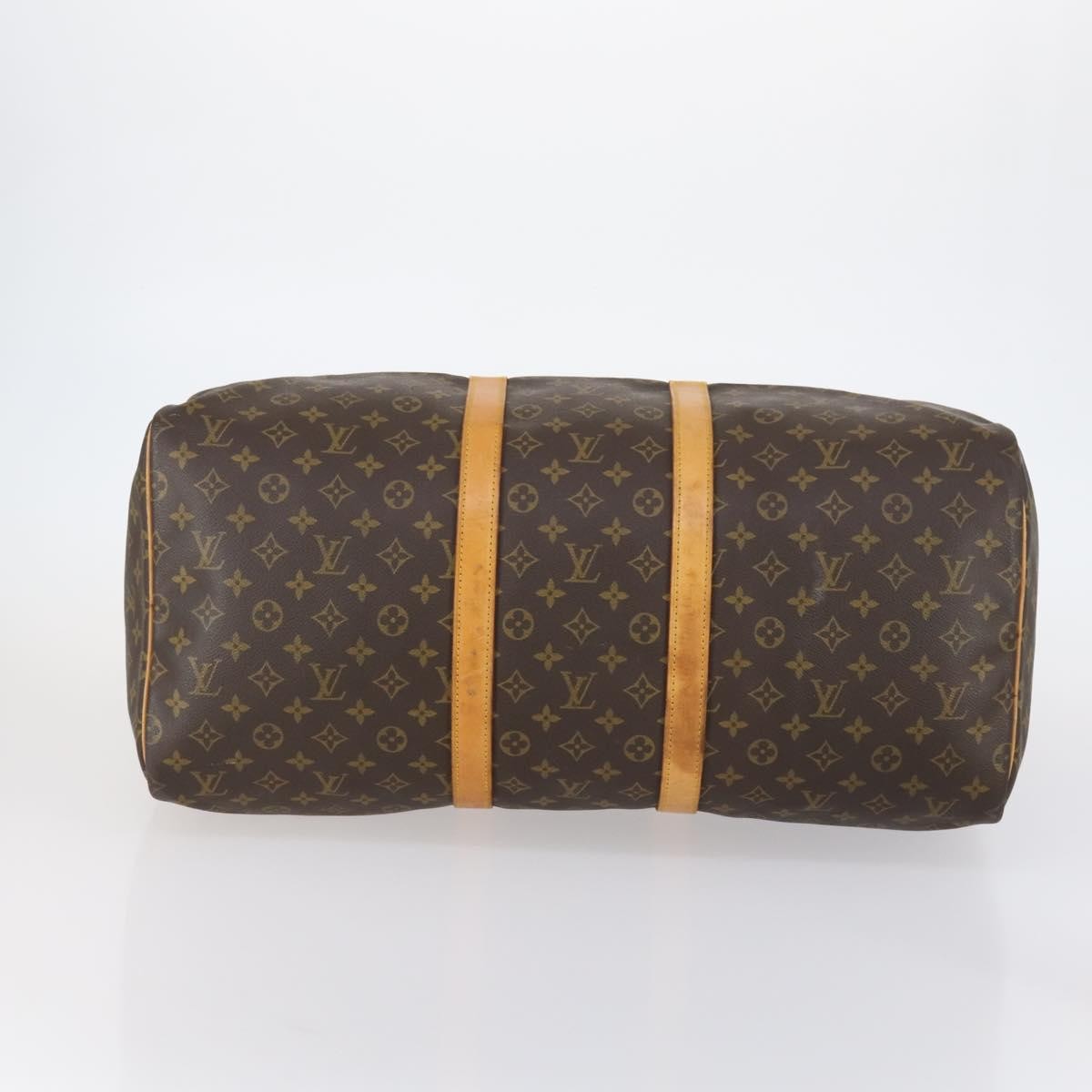 Louis Vuitton Keepall Bag Monogram Canvas, BROWN, CANVAS, Travel bag