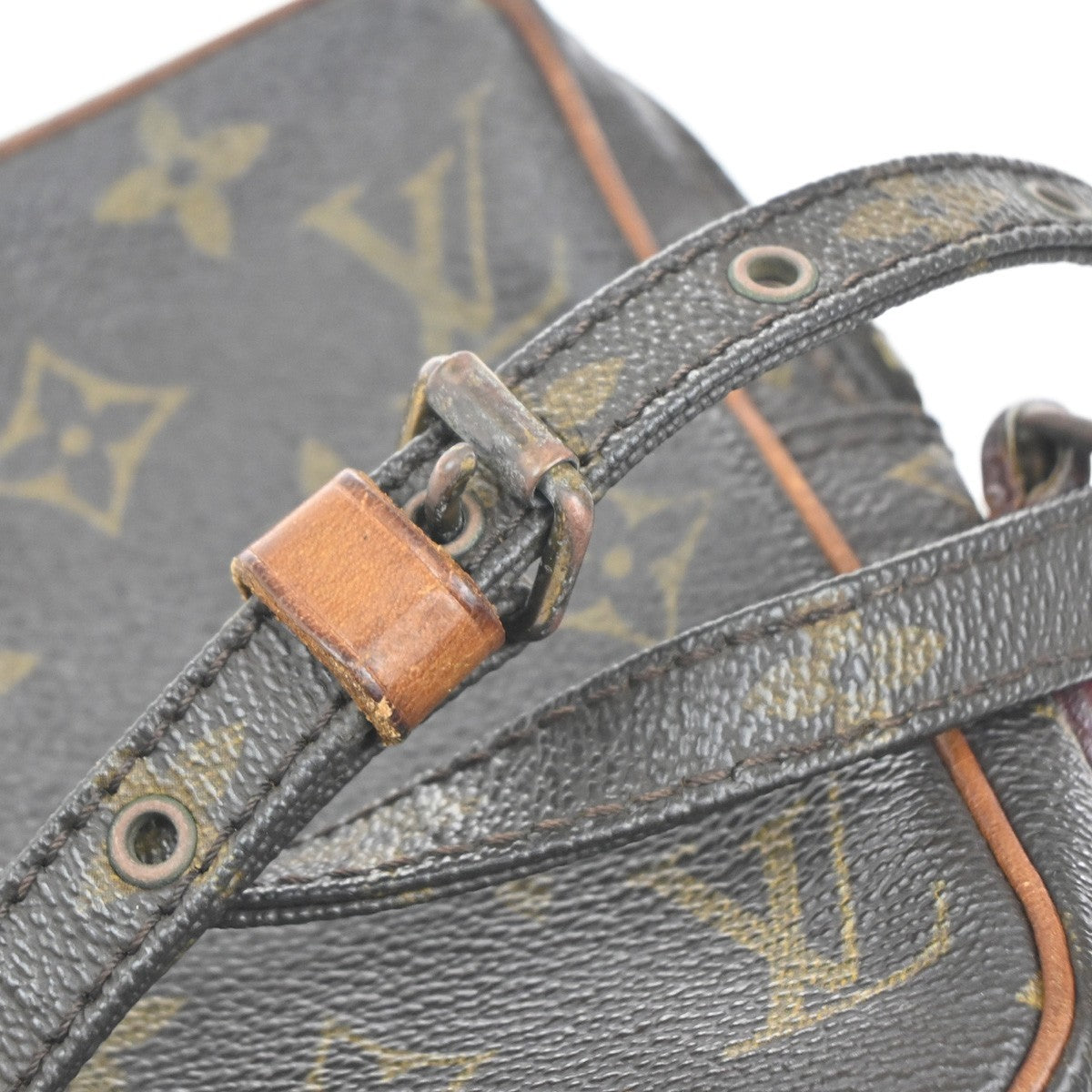 Louis Vuitton Danube Handbag Monogram Canvas, BROWN, CANVAS, Shoulder bag