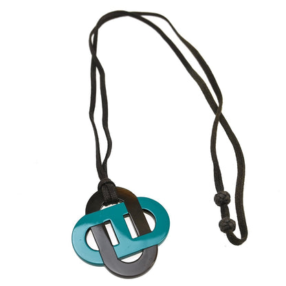 Hermes Isatis Pendant Necklace Buffalo Horn and Lacquer, Multicolour, Horn, Necklace