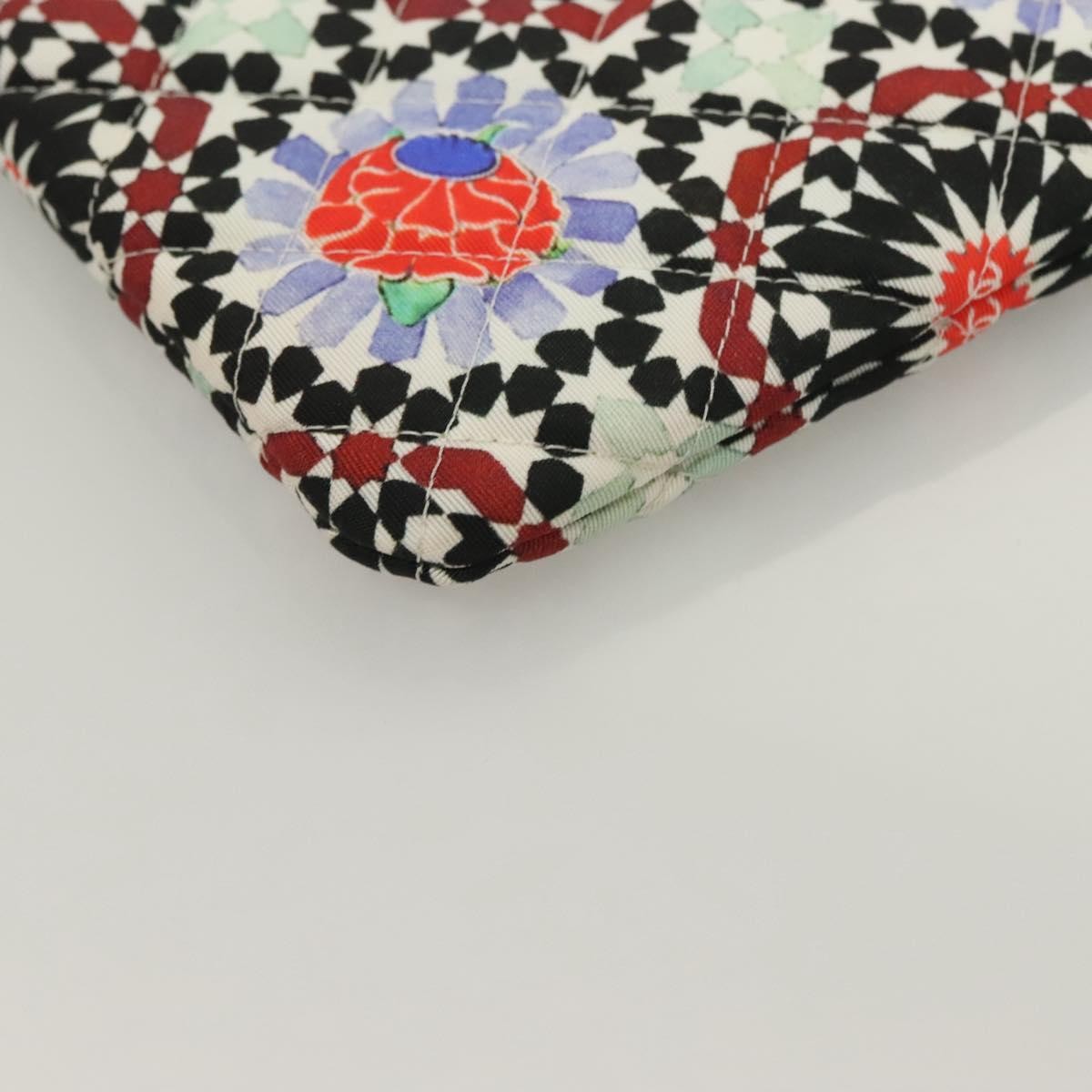 Chanel Dubai O Case Clutch Quilted Printed Nylon, MULTICOLOUR, NYLON, Clutche & pouche