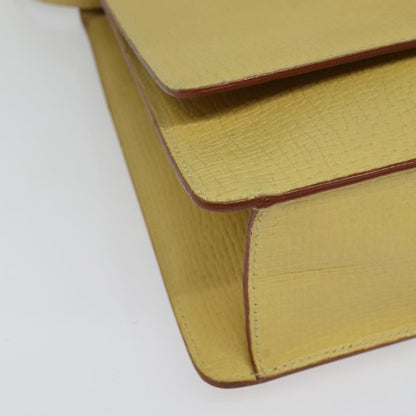 Loewe Barcelona Shoulder Bag Leather, YELLOW, LEATHER, Shoulder bag