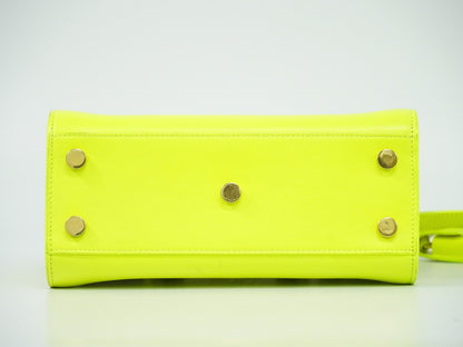 Saint Laurent Sac de Jour NM Bag Leather, YELLOW, LEATHER, Handbag