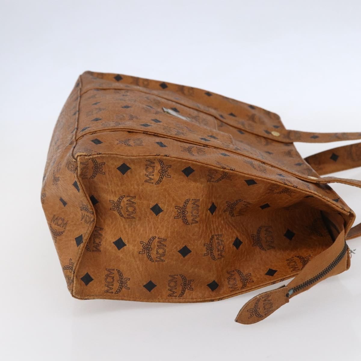MCM Vintage Visetos Tote bag Canvas, BROWN, CANVAS, Tote bag