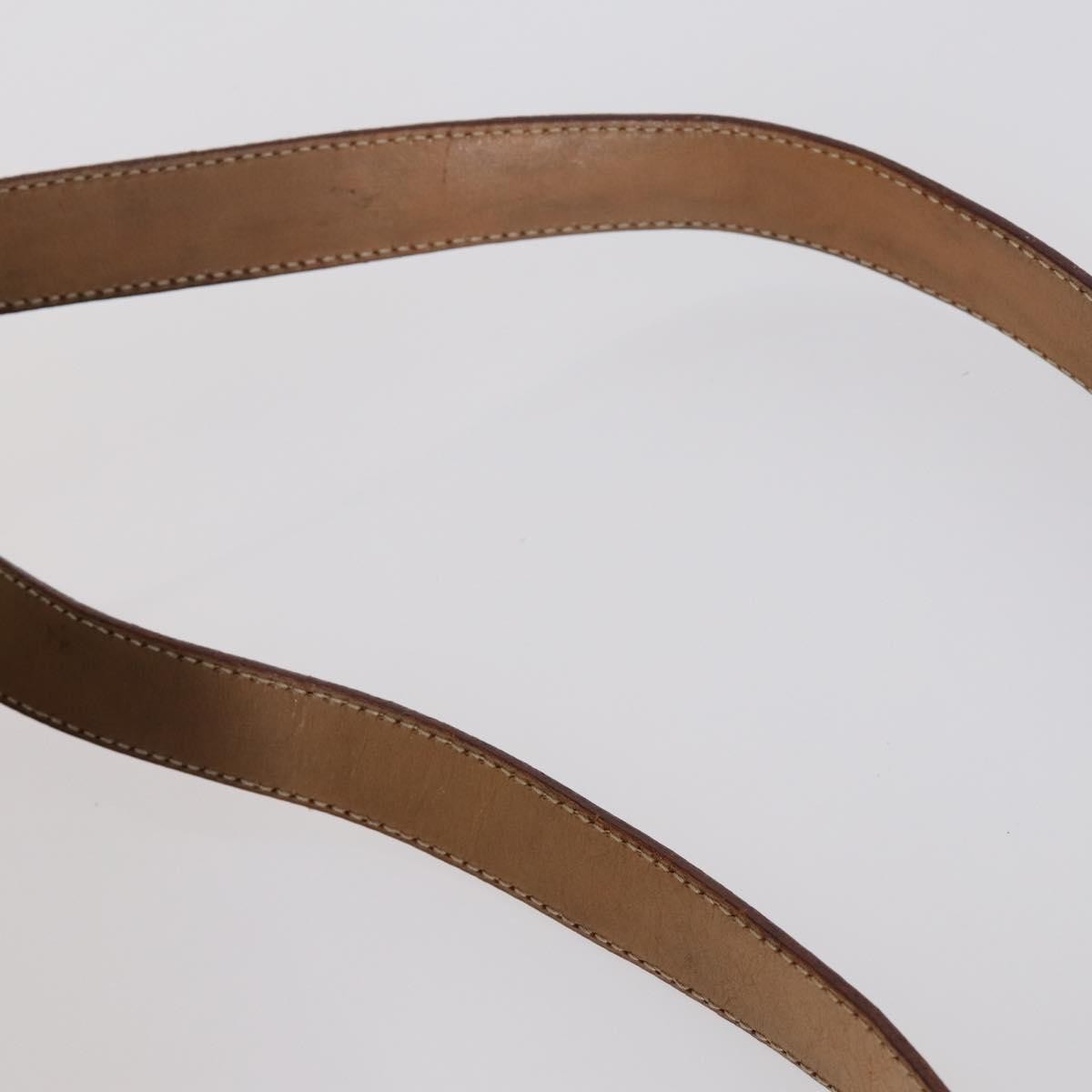 Celine Vintage Drawstring Flap Backpack Macadam Coated Canvas, BROWN, CANVAS, Backpack