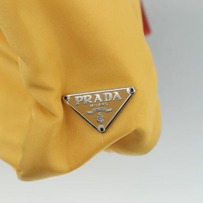 Prada Vintage Handbag Tessuto, YELLOW, NYLON, Handbag