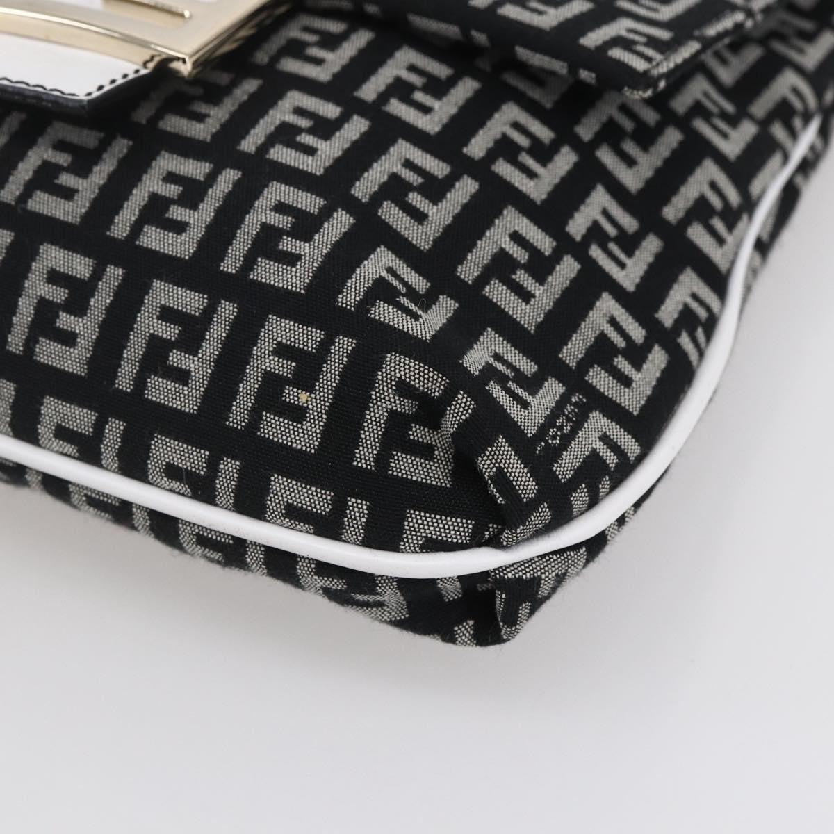 Fendi Vintage Flap Crossbody Bag Zucchino Canvas, BROWN, CANVAS, Shoulder bag