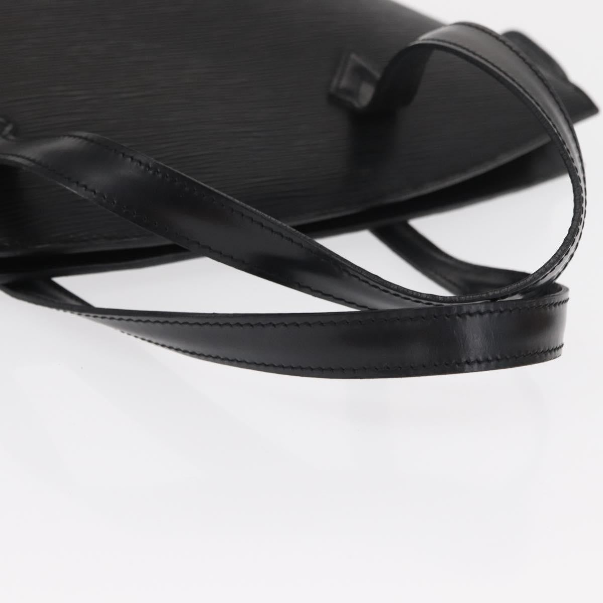 Louis Vuitton Saint Jacques Handbag Epi Leather, BLACK, LEATHER, Handbag