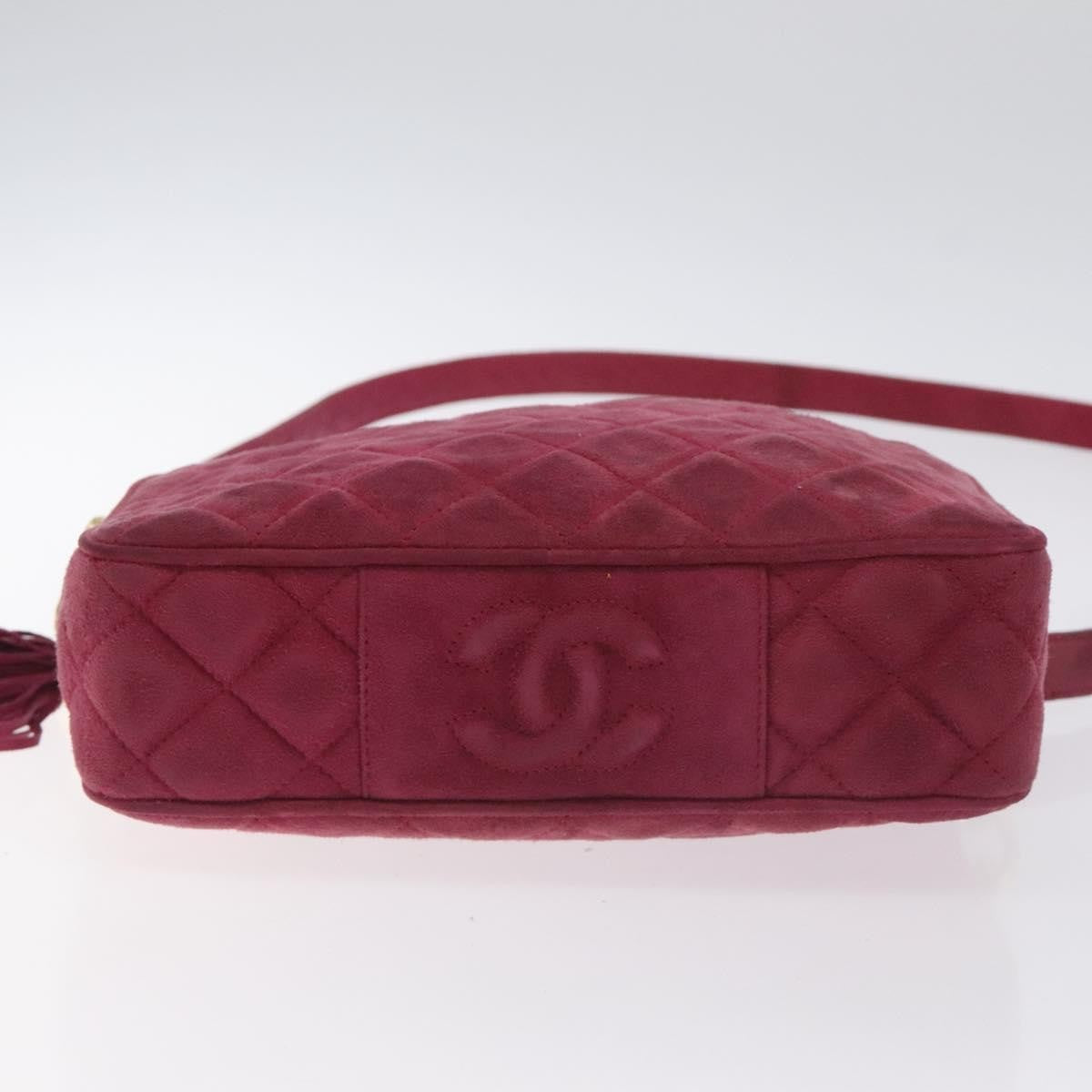 Chanel Vintage Camera bag Suede, PINK, SUEDE, Crossbody bag