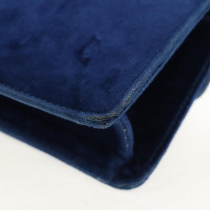 Gucci G Broadway Shoulder Bag Velvet with Crystals, BLUE, VELVET, Shoulder bag