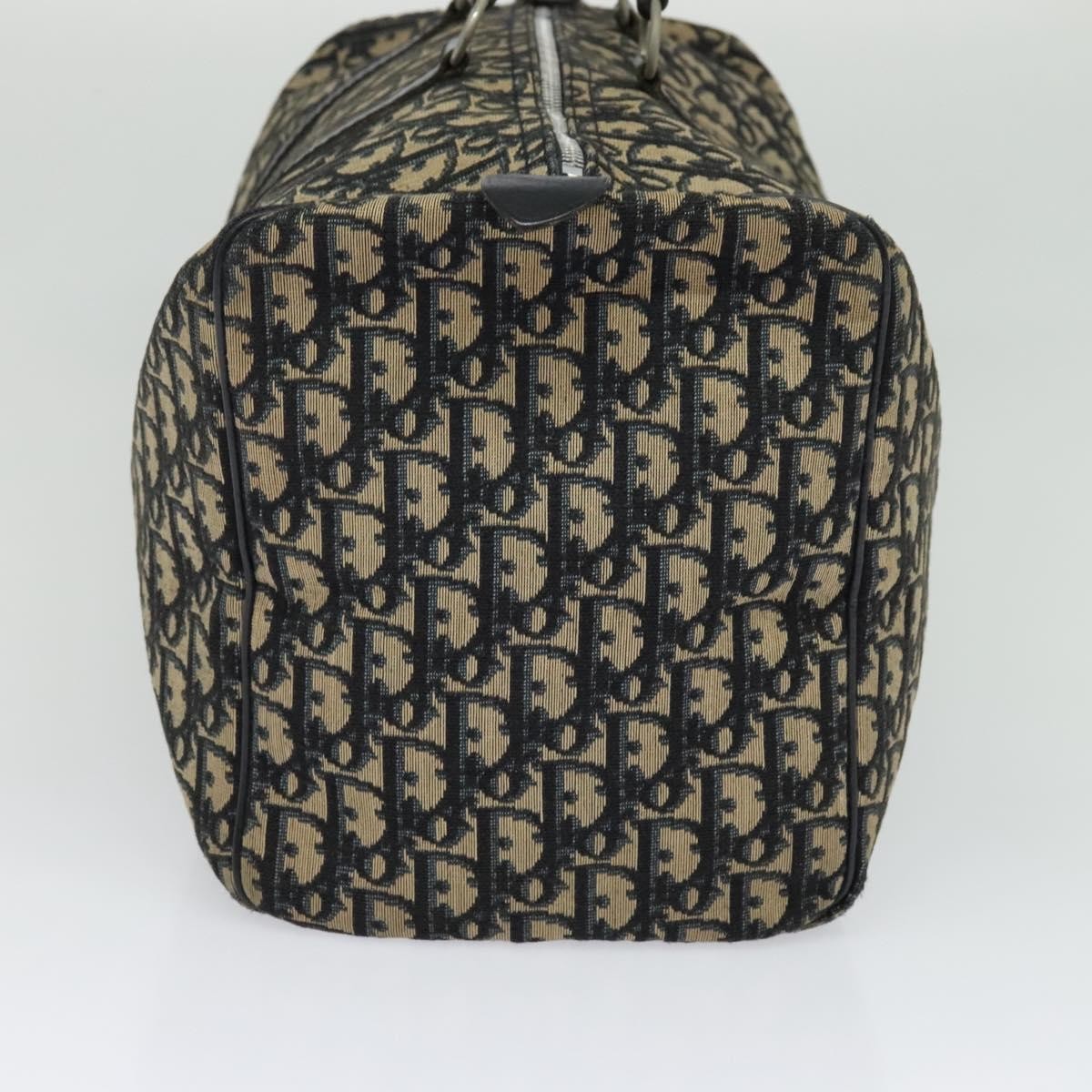Christian Dior Vintage Trotter Boston Bag Diorissimo Canvas, NAVY, CANVAS, Travel bag