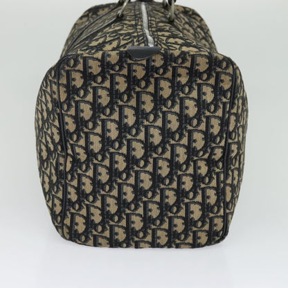 Christian Dior Vintage Trotter Boston Bag Diorissimo Canvas, NAVY, CANVAS, Travel bag