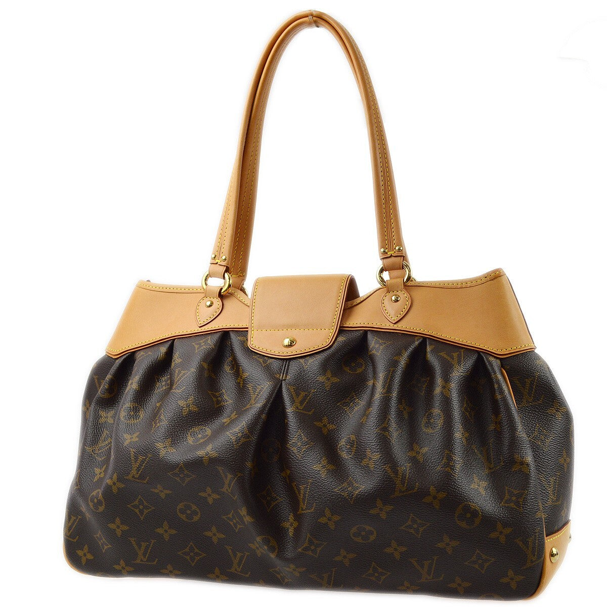 Louis Vuitton Boetie Handbag Monogram Canvas, BROWN, CANVAS, Tote bag
