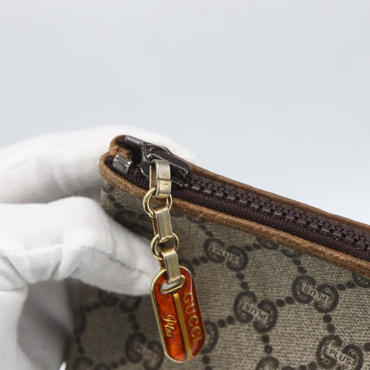 Gucci GG Plus Supreme Pouch Canvas, BEIGE, PVC, Clutche & pouche