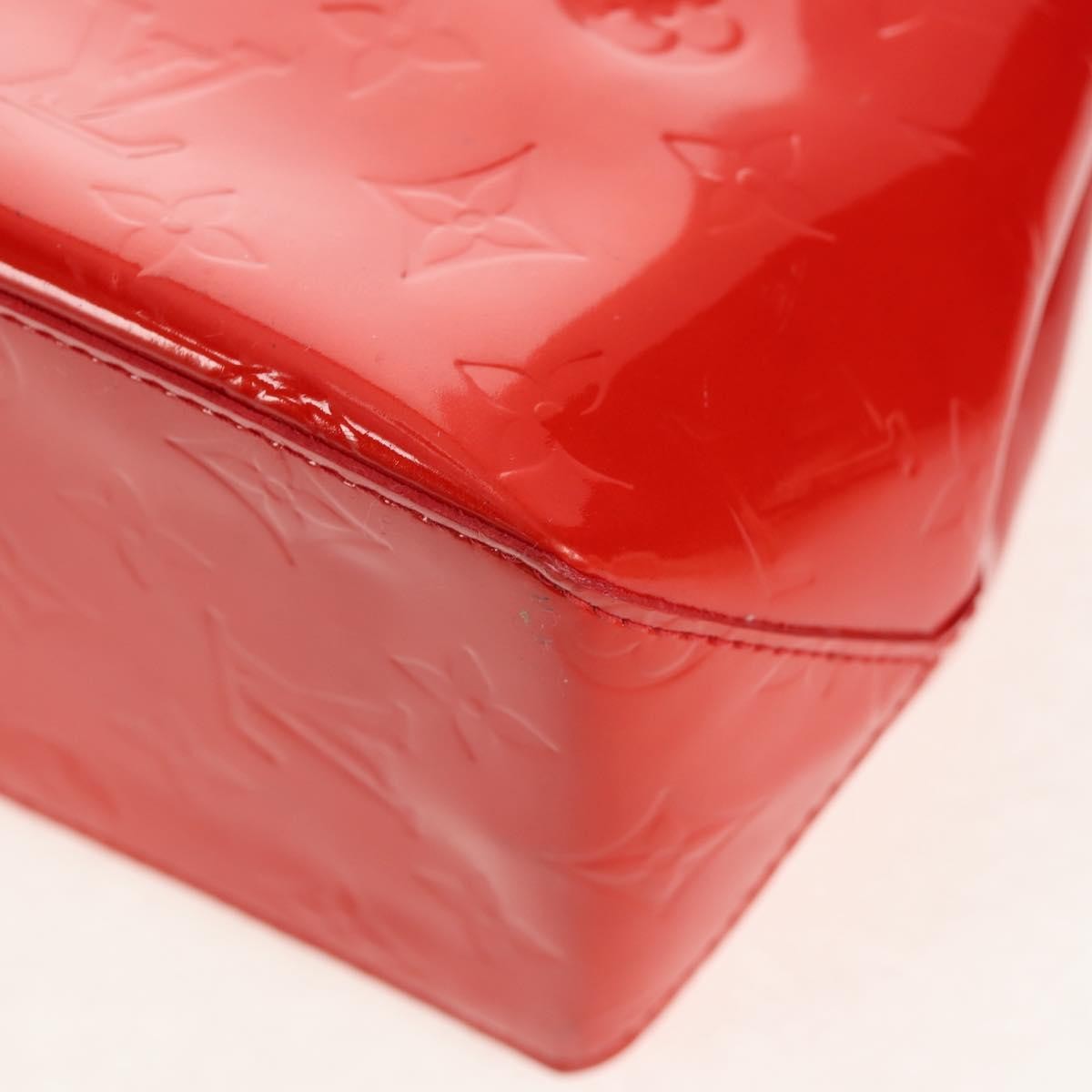 Louis Vuitton Reade Handbag Monogram Vernis, RED, PATENT_LEATHER, Handbag