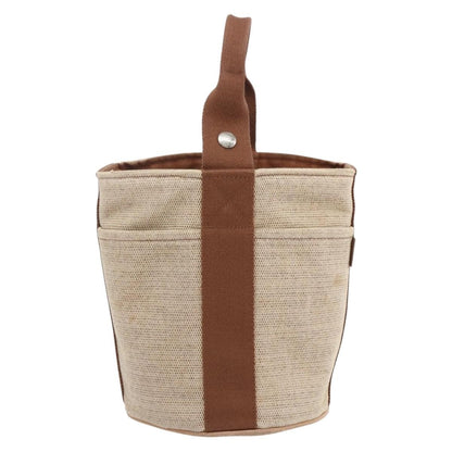 Hermes Saxo Handbag Toile, BEIGE, CANVAS, Handbag