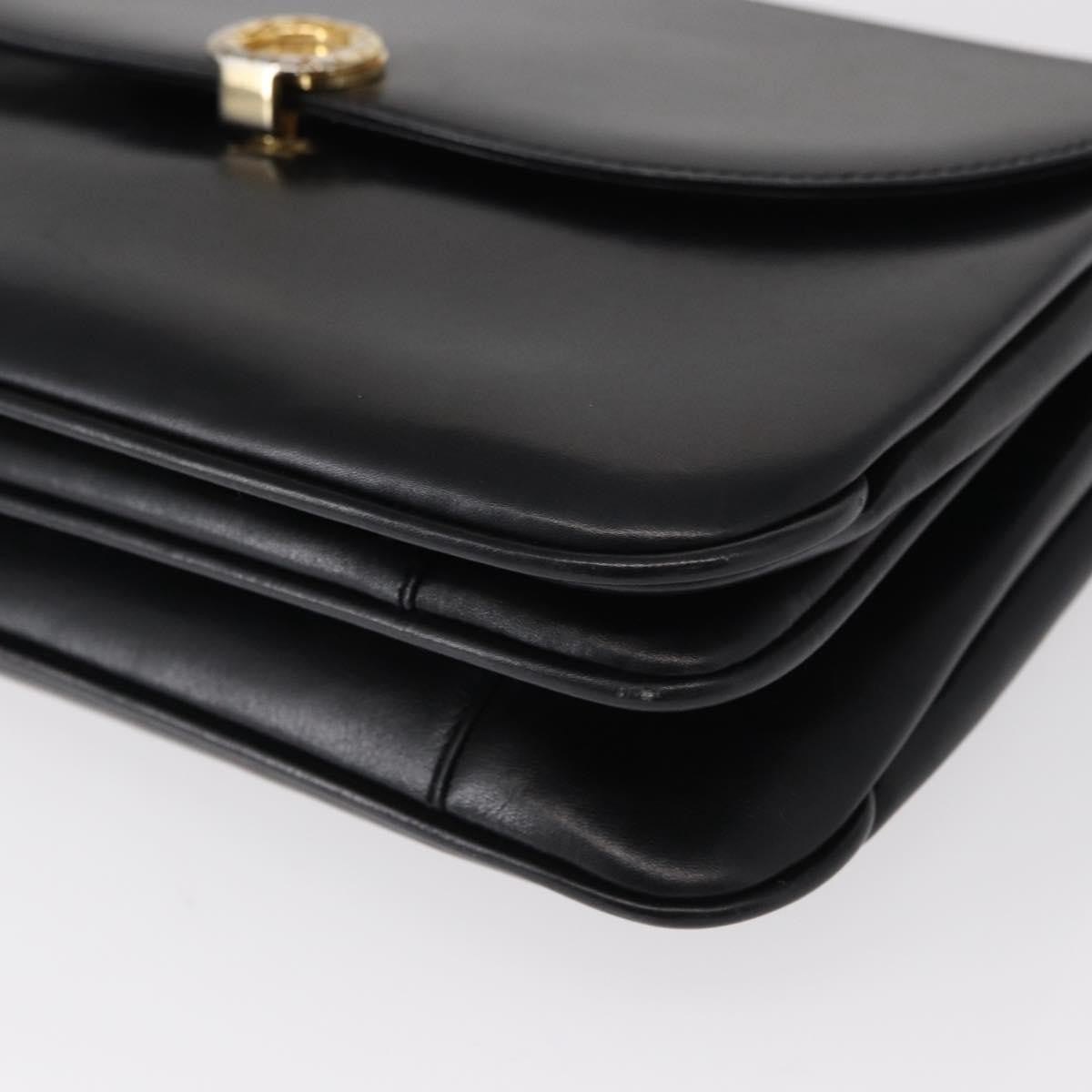 Bally Vintage Shoulder Bag Leather, BLACK, LEATHER, Shoulder bag