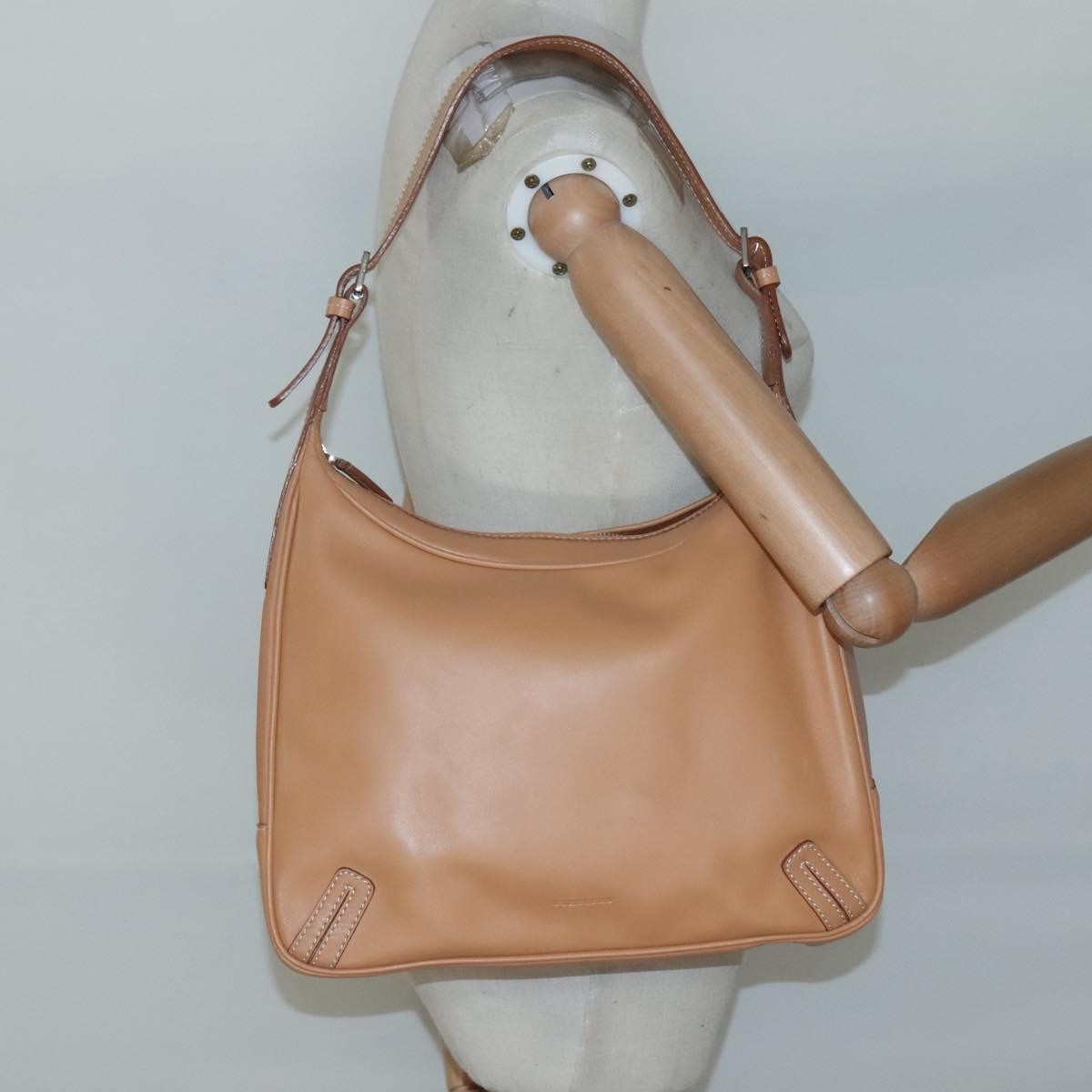 Burberry Shoulder Bag Leather, BEIGE, LEATHER, Shoulder bag