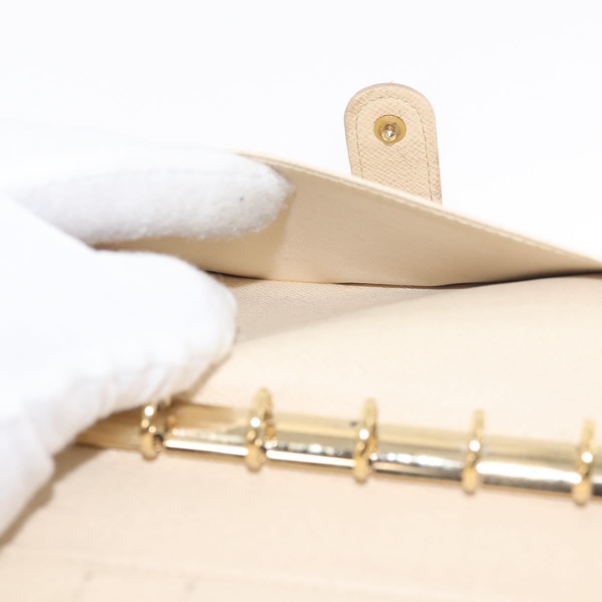 Louis Vuitton Agenda Cover Damier Azur, BEIGE, CANVAS, Toiletry Case