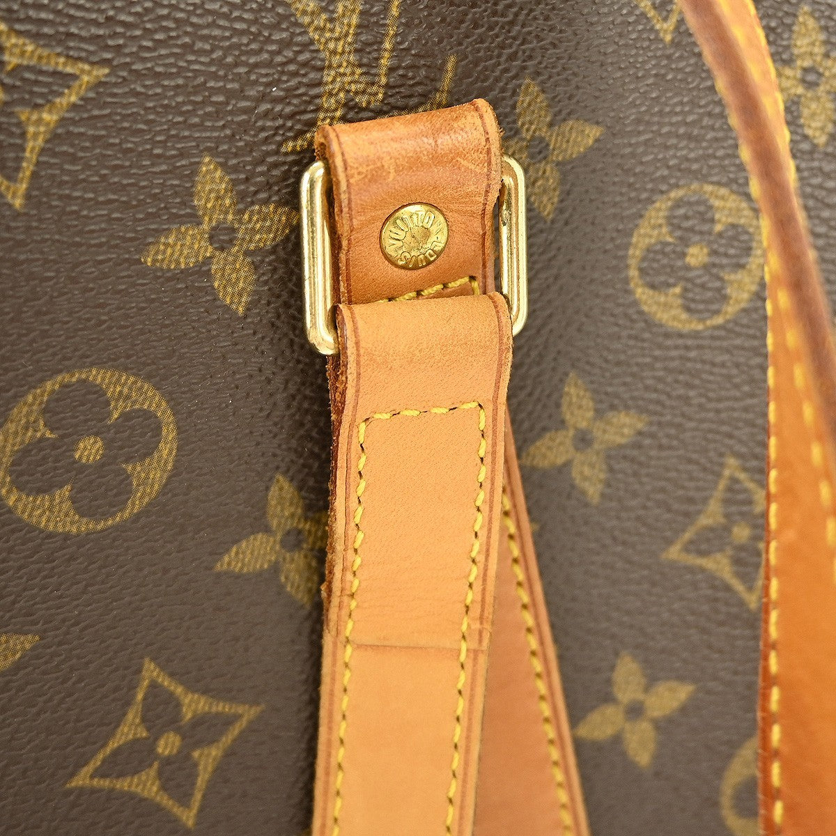 Louis Vuitton Babylone Handbag Monogram Canvas, BROWN, CANVAS, Tote bag