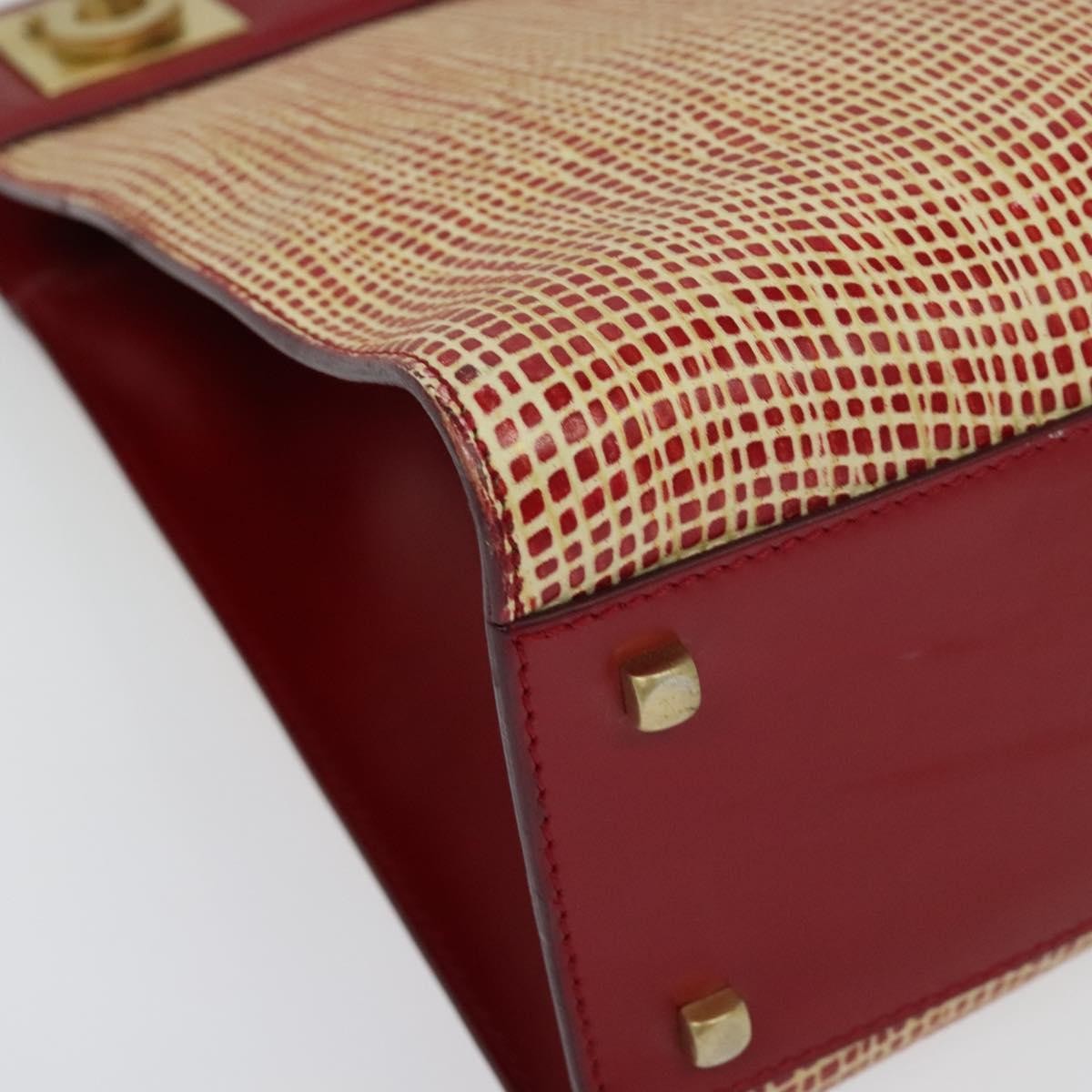 Salvatore Ferragamo Wanda Handbag Leather, RED, LEATHER, Handbag