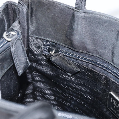 Prada Vintage Tote Nylon, BLACK, NYLON, Tote bag