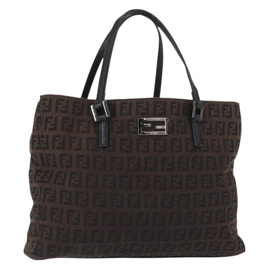Fendi Zucca Tote bag Canvas, BROWN, CANVAS, Tote bag