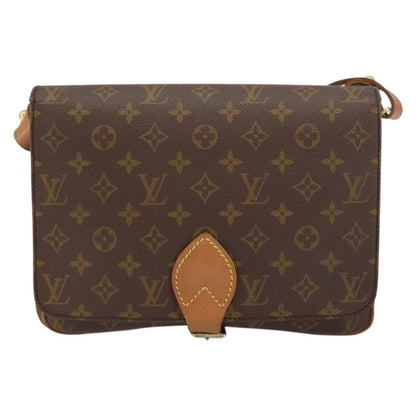 Louis Vuitton Cartouchiere Handbag Monogram Canvas, BROWN, CANVAS, Shoulder bag