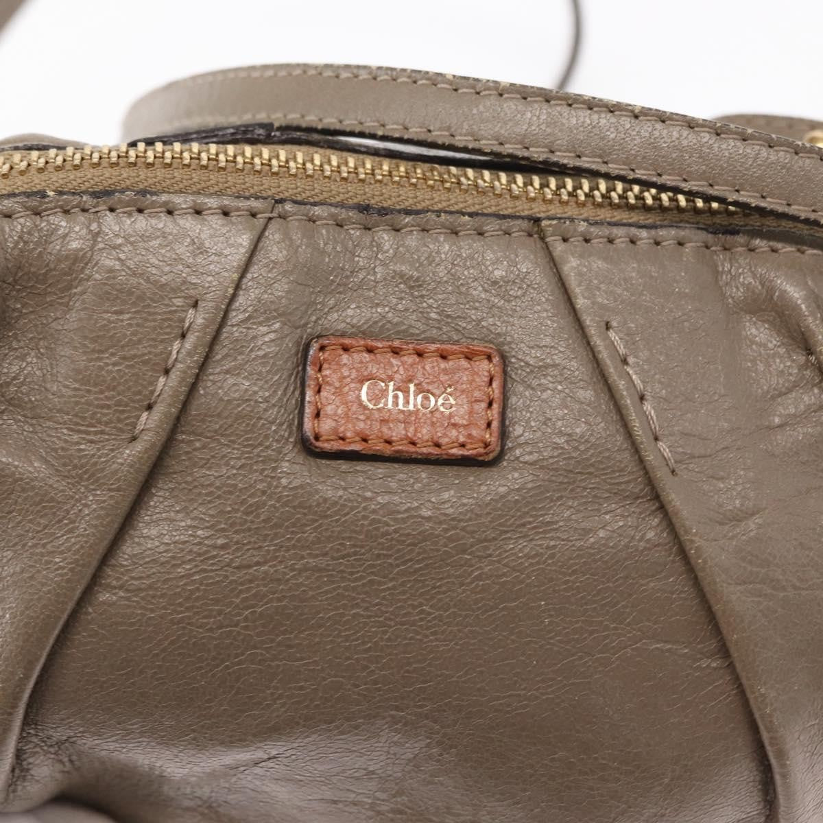 Chloe Vintage Shoulder Bag Leather, BEIGE, LEATHER, Shoulder bag