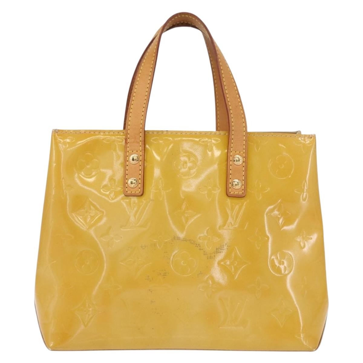 Louis Vuitton Reade Handbag Monogram Vernis, BEIGE, PATENT_LEATHER, Handbag