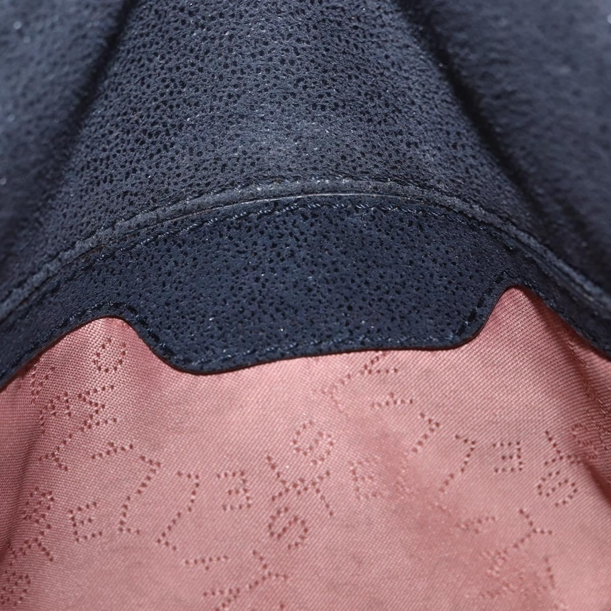 Stella McCartney Falabella Fold Over Crossbody Bag Shaggy Deer, NAVY, POLYESTER, Shoulder bag