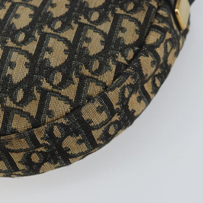 Christian Dior Vintage Trotter Shoulder Bag Canvas, NAVY, CANVAS, Shoulder bag