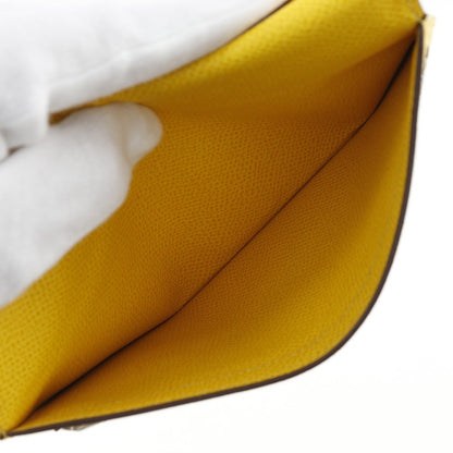 Hermes Bearn Wallet Epsom, YELLOW, LEATHER, Wallets