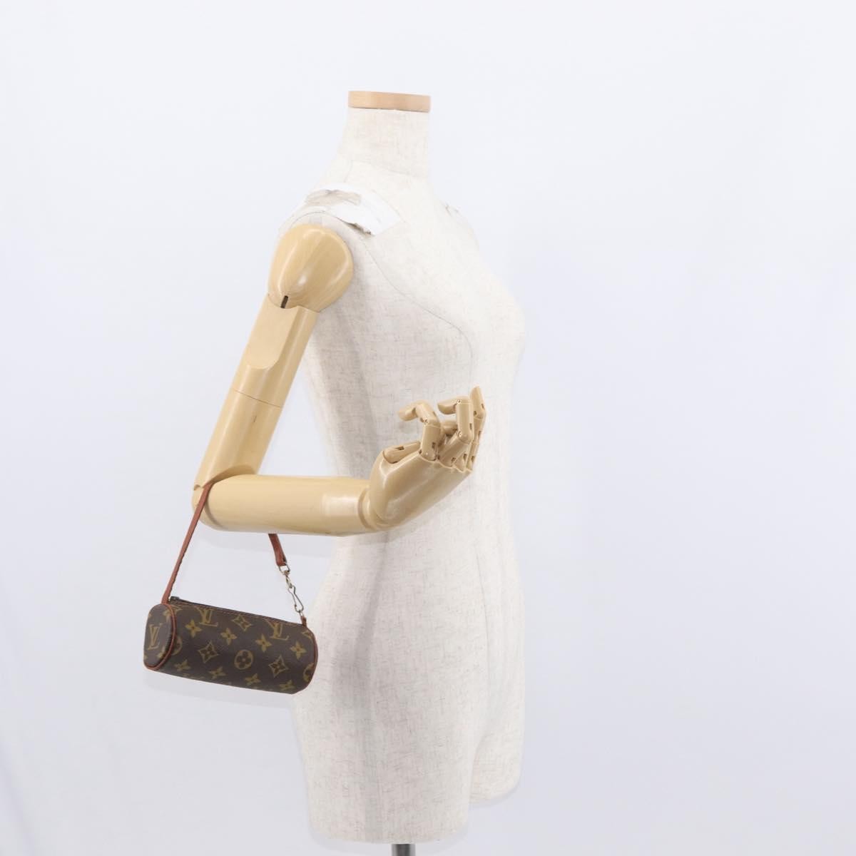 Louis Vuitton Papillon Pochette Monogram Canvas, BROWN, CANVAS, Clutche & pouche