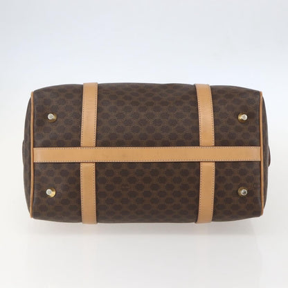 Celine Vintage Macadam Boston bag Canvas, BROWN, CANVAS, Travel bag